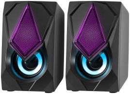 Колонки компьютерные Defender 6 Вт, подсветка, питание от USB/LED/TP