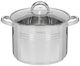 Кастрюля с крышкой Daniks Общепит SD-6BP-13 13 л