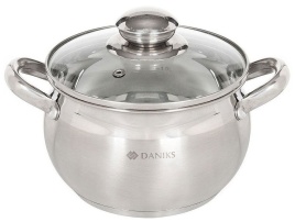 Кастрюля с крышкой Daniks Классика SD-24 6.5 л