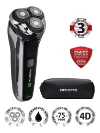 Электробритва Polaris PMR 0305R wet&dry PRO 5 blades, литиевая батарея