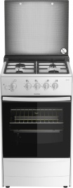 Газовая плита Darina 1B1 GM 441 008 W 50 см, 50 л, 4 конфорки, белый
