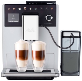 Кофемашина автоматическая Melitta Caffeo F 630-201 LatteSelect серебристая