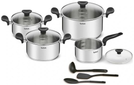 Набор посуды Tefal Primary E308SB74, 11 элементов, серебристый