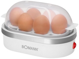 Яйцеварка Bomann EK 5022 CB weis-silber, 400 Вт, звуковой сигнал, белый