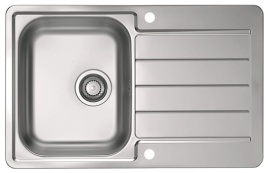 Кухонная мойка Alveus LINE MAXIM 80 SAT 90 790X500 1X с сифоном 1127251 (1100216)