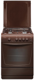 Газовая плита Gefest Брест 1200 C6 K 19 60 см, 63 л, 4 конфорки, коричневый