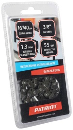 Цепь  Patriot 91VS-55E, 3/8 1,3 55 звеньев (блистер)