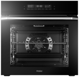 Электрический духовой шкаф Haier HOQ-F5AAGB 59 см, 72 л, гриль и конвекция, черный