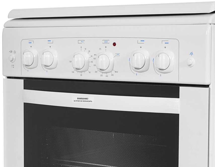 Газовая плита Gefest Брест 6101-02 66 см, 52 л, 4 конфорки, белый фото 5