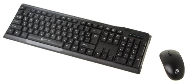 Клавиатура мышь Oklick 230M клав:черный мышь:черный USB беспроводная фото 2