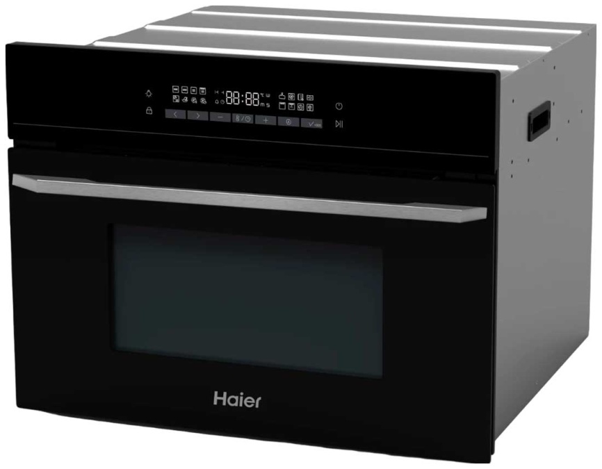 Электрический духовой шкаф Haier HMX-BDC399B 59 см, 40 л, гриль, черный фото 3