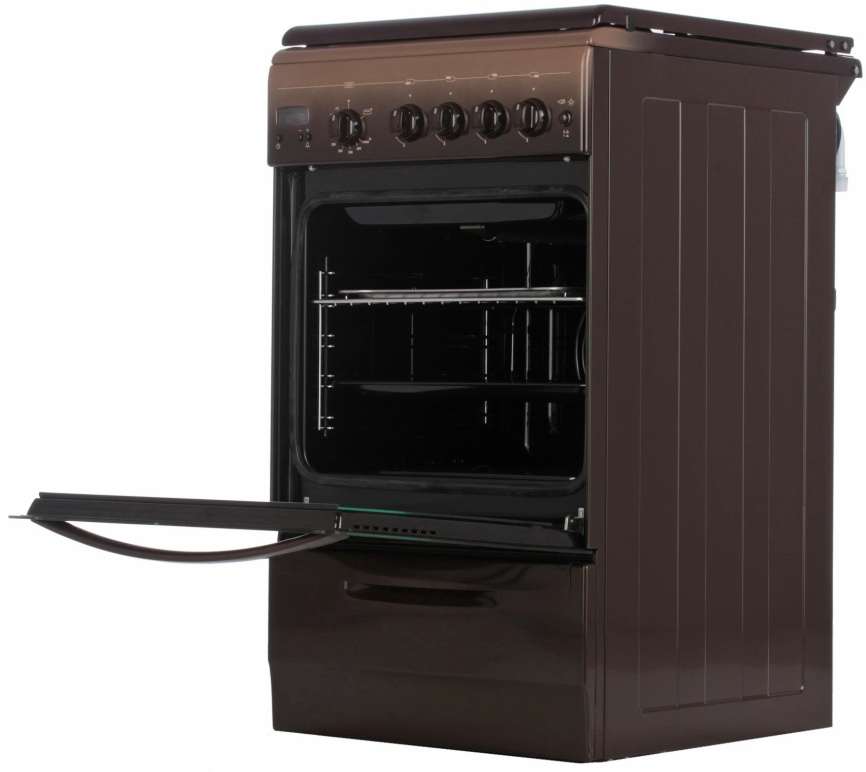 Газовая плита Gefest 5100-03 0001 58 см, 52 л, 4 конфорки, коричневый фото 6