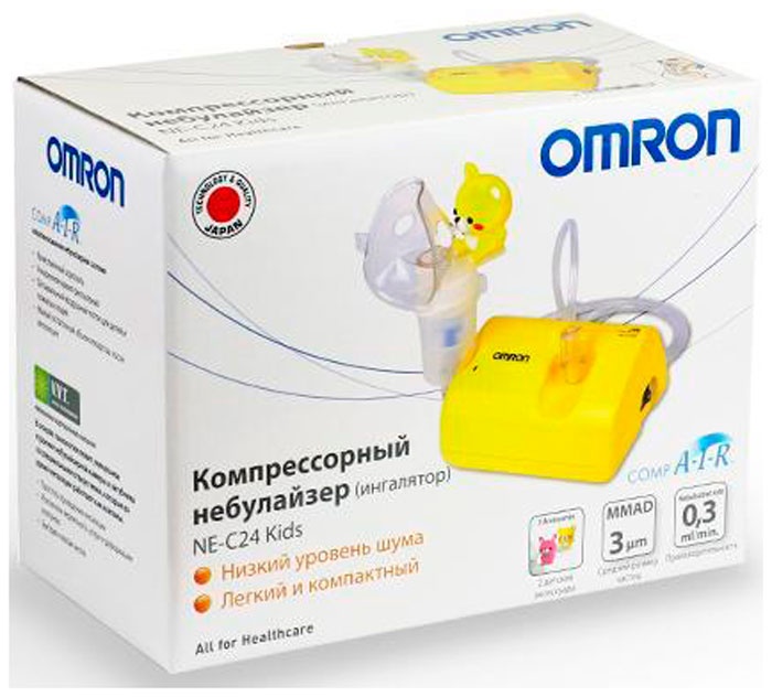 Ингалятор  Omron компрессорный NE-C24 Kids (NE-C801S-KDRU) детский фото 2
