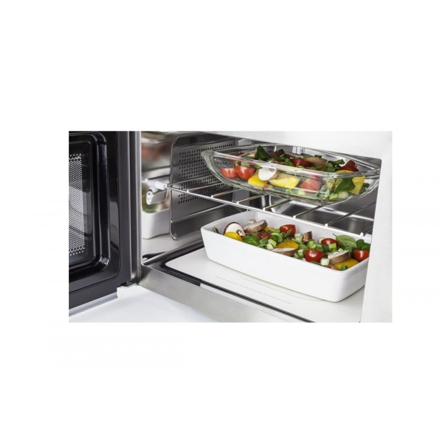 Микроволновая печь - СВЧ Caso MCG 25 Ceramic chef, 25 л, 900 Вт, серебристый фото 2