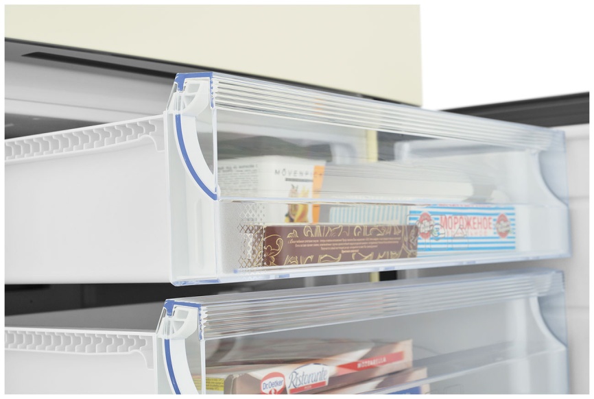 Двухкамерный холодильник Haier C2F 636 CCRG No frost, бежевый фото 9