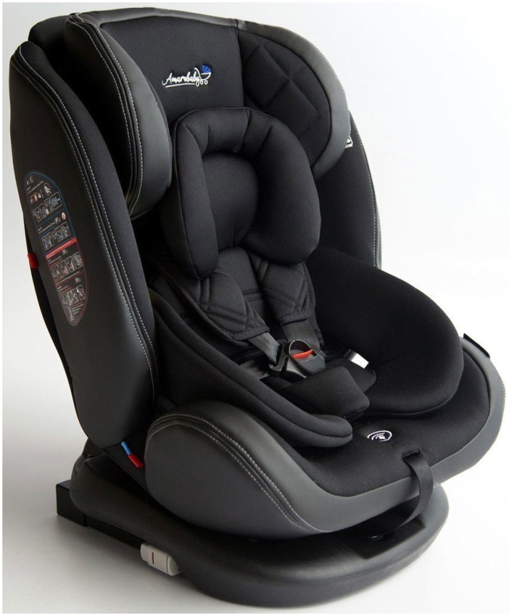 Автокресло Amarobaby ST-3, Isofix класс D, группа 0 /1/2/3 (черный) фото 2