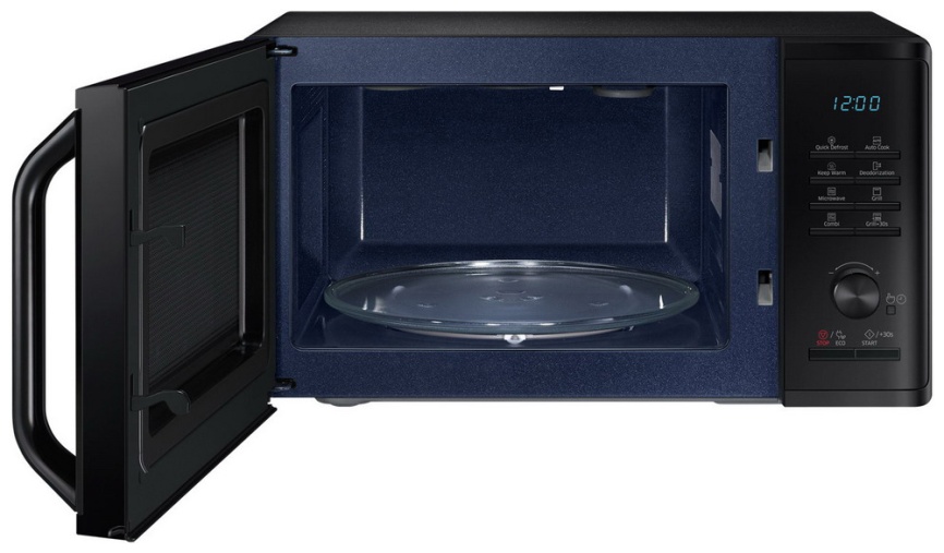 Микроволновая печь - СВЧ Samsung MG 23 K 3515 AK, 23 л, таймер, черный фото 2