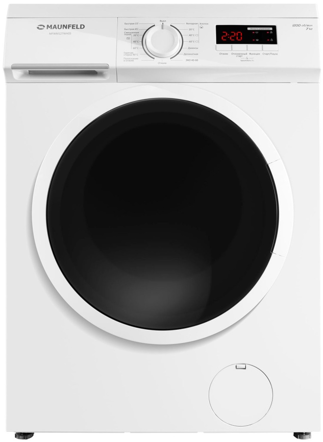 Стиральная машина Maunfeld MFWM127WH05 автомат 7 кг, белый фото 1