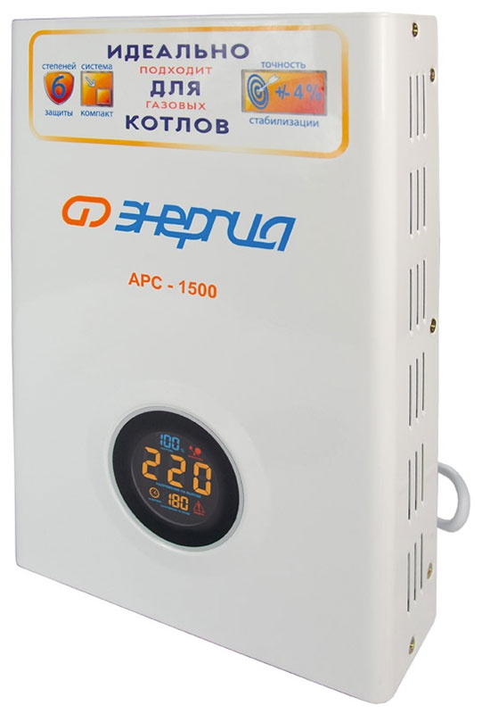 Стабилизатор Энергия АРС- 1500 для котлов /-4% фото 2