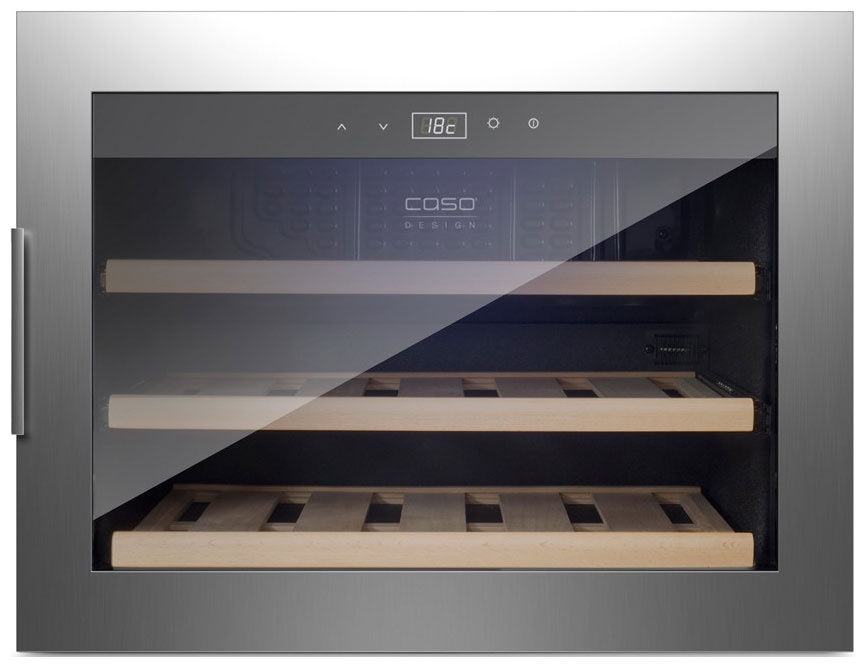 Встраиваемый винный шкаф Caso WineSafe 18 EB Inox фото 3