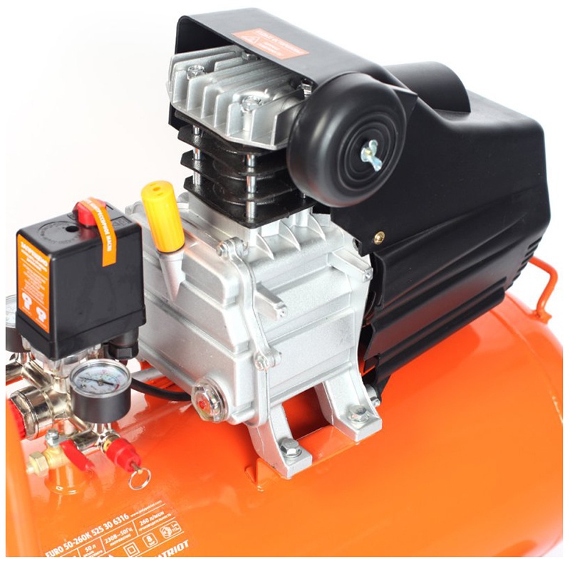 Компрессор Patriot EURO 50-260 K + набор пневиоинструмента KIT 5В, 525306316 фото 3