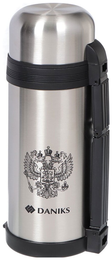 Термос Daniks 1.5 л SL-150GX серебро 306889 фото 1