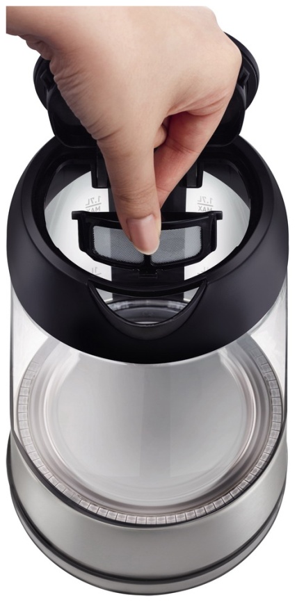 Чайник электрический Tefal Glass KI750D30, серебристый/черный фото 14