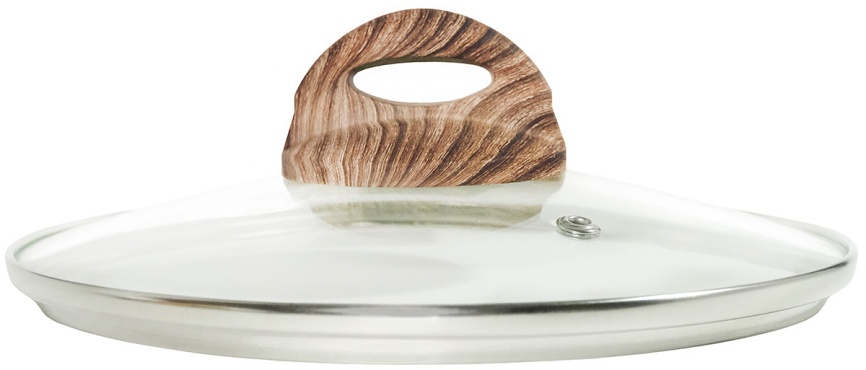 Стеклянная крышка Panairo 24 см, K-D24-WOOD фото 3