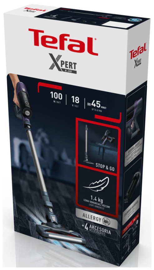 Пылесос вертикальный Tefal X-Pert 6.60 TY6838WO, с LED-подсветкой фото 12
