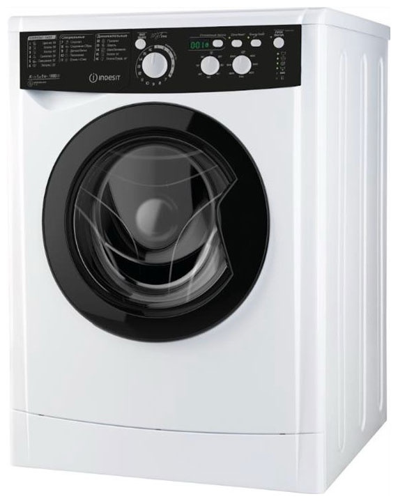 Стиральная машина Indesit EWSD 51031 BK CIS 5 кг, 16 программ, белый фото 1