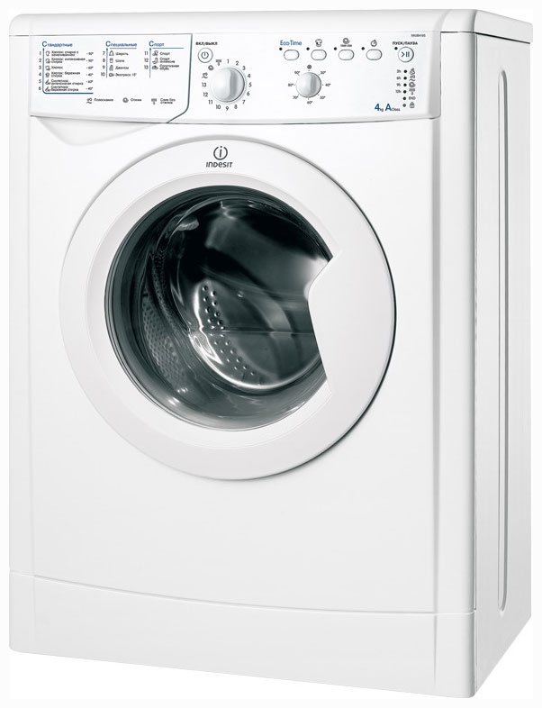 Стиральная машина Indesit IWUB 4105 автомат, загрузка 4 кг, белый фото 2