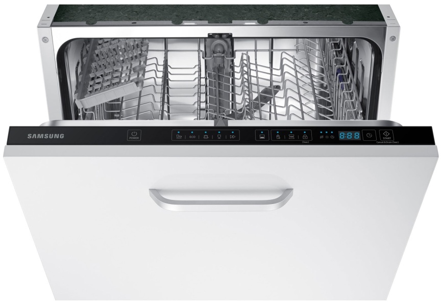 Полновстраиваемая посудомоечная машина Samsung DW60M5050BB, половинная загрузка фото 6