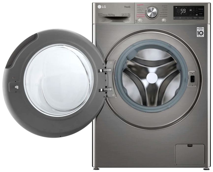 Стиральная машина LG TW4V5RS2S 10,5 кг, серебристый фото 10