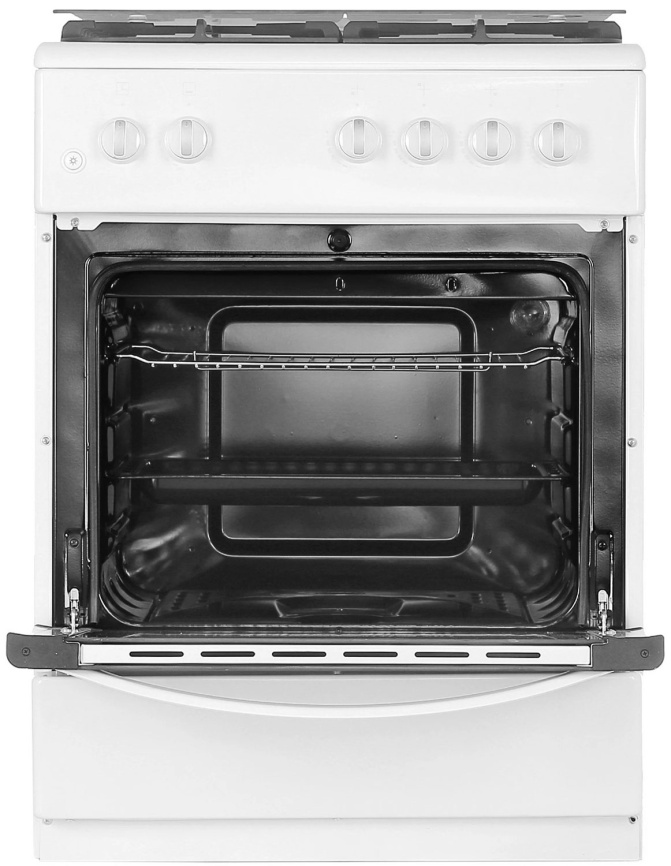 Газовая плита De luxe 606040.24г 001 (кр) 60 см, 64 л, 4 конфорки, белый фото 8