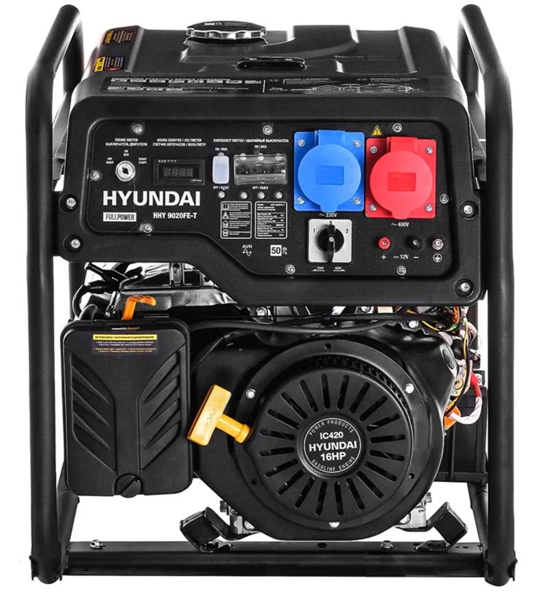 Электрический генератор и электростанция Hyundai HHY 9020FE-T фото 3