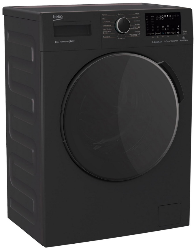 Стиральная машина Beko WSPE6H616A 6,5 кг, отложенный старт, черный фото 2