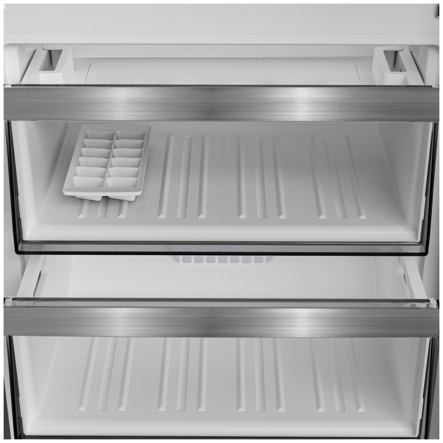 Двухкамерный холодильник Grundig GKPN66930LBW No frost, черный фото 6