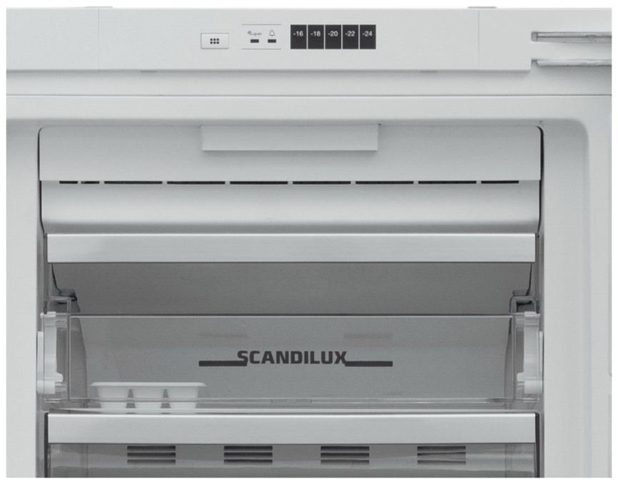 Встраиваемый морозильник Scandilux FNBI 524 E No Frost A+ 221 л, белый фото 3