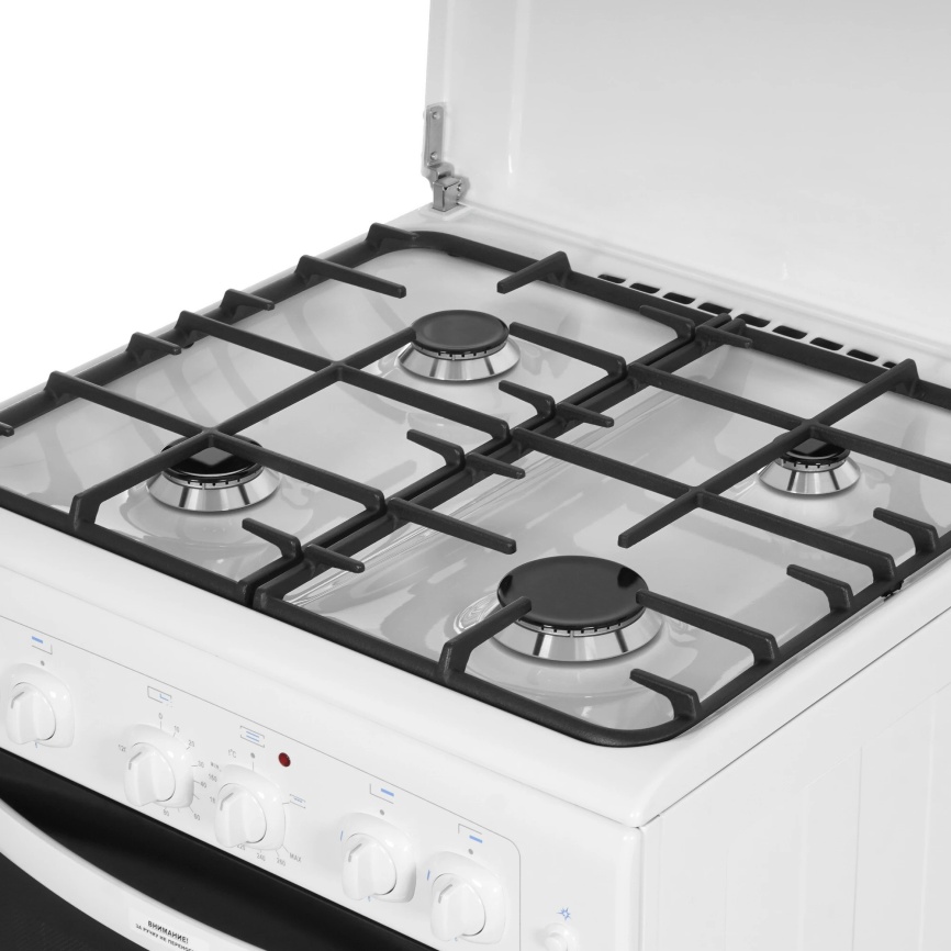 Газовая плита Gefest Брест 6101-02 66 см, 52 л, 4 конфорки, белый фото 9