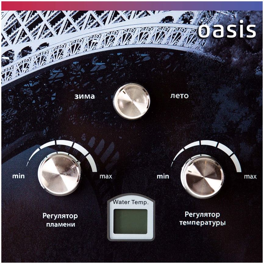 Газовый водонагреватель Oasis Glass 20 EG цветной фото 3