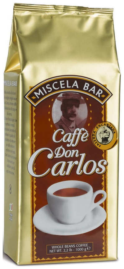 Кофе зерновой Carraro Don Carlos 1кг фото 1