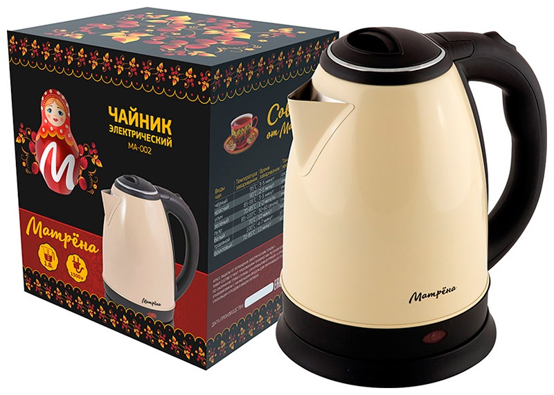 Чайник электрический Матрёна MA-002 006746 бежевый фото 3