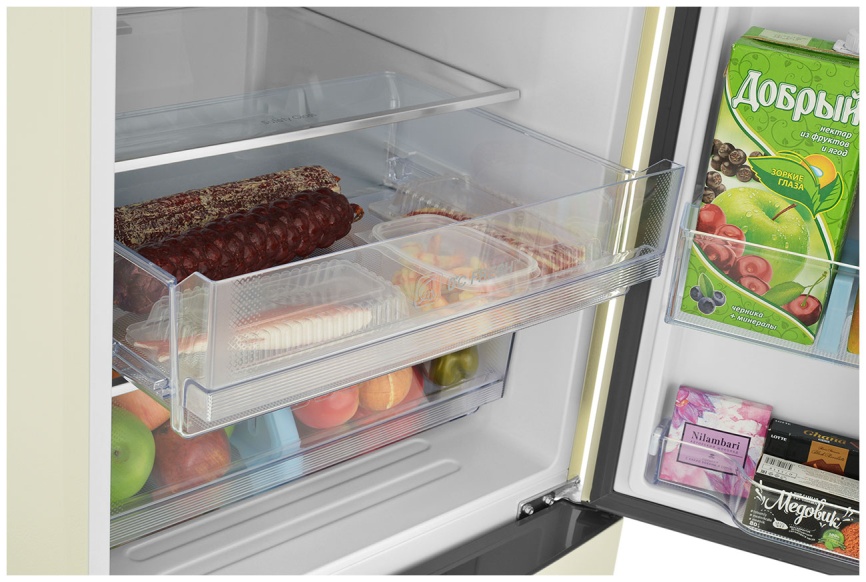 Двухкамерный холодильник Haier C2F 636 CCRG No frost, бежевый фото 8