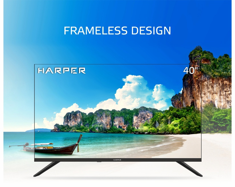 Телевизор Harper 40F720T, 1920x1080 (FullHD), 250 Кд/м2 , черный фото 2