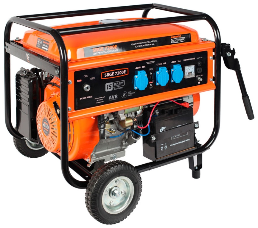 Электрический генератор и электростанция Patriot 474103188 Max Power SRGE 7200 E фото 2