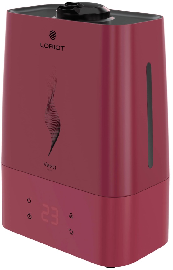 Увлажнитель воздуха Loriot Vega LHS-C530E, вишнёвый фото 10