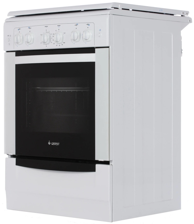 Газовая плита Gefest Брест 6100-02 60 см, 52 л, 4 конфорки, белый фото 4