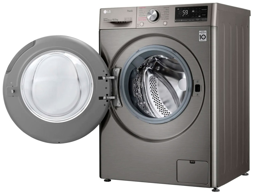 Стиральная машина LG TW4V5RS2S 10,5 кг, серебристый фото 4