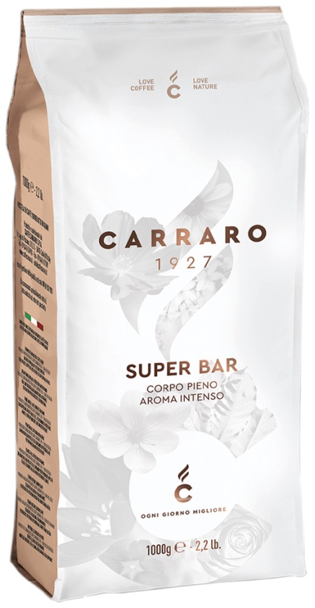 Кофе зерновой Carraro Super Bar 1 кг фото 1