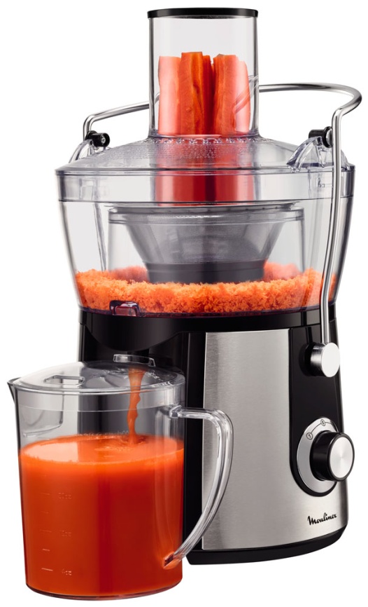 Соковыжималка Moulinex Juice Express JU550D10, серебристый/ черный фото 10